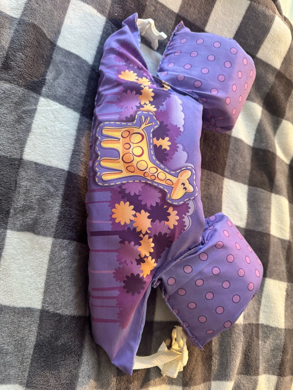 Kids Purple swimmy with giraffe